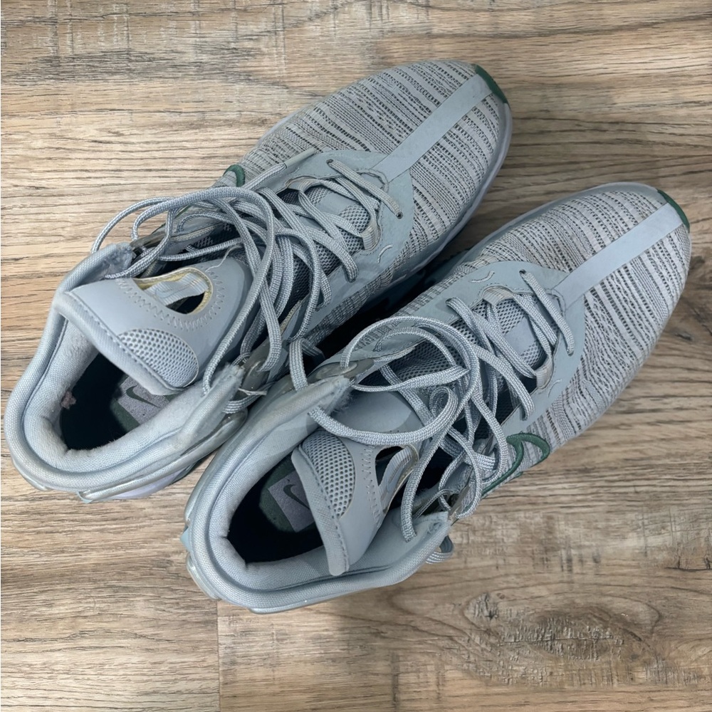 Nike Gray and Green Sneakers